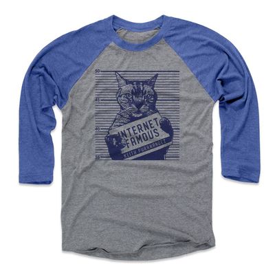 500 LEVEL Keith Hernandez 3/4 Sleeve T-Shirt (Baseball Tee, XXX-Large, Royal/Heather Gray) - Keith Hernandez New York Hadji Wanted
