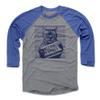 500 LEVEL Keith Hernandez 3/4 Sleeve T-Shirt (Baseball Tee, XXX-Large, Royal/Heather Gray) - Keith Hernandez New York Hadji Wanted view 1