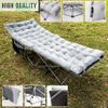 Zento Camping Cot and Mattress Folding Outdoor Travel Bed - Heavy Duty Max Load 450 LBS Premium Quality Cot Bed with Pad for Comfort Sleeping for Travel Home and Anytime Use view 2