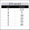 XMARK CHISEL Olympic Weight Plates, 275 lb Set, Weights for Strength Training and Conditioning view 2