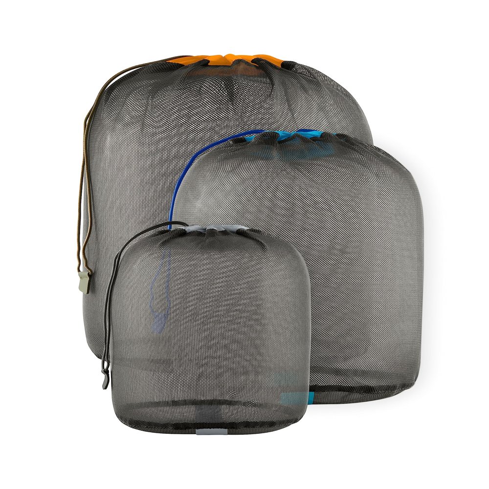 Sea to Summit Ultralight Mesh Stuff Sack 3-Piece Set, 5 Liter, 8 Liter, and 13 Liter
