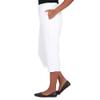 Alfred Dunner Women's Split Star Capri Size 20 White view 4