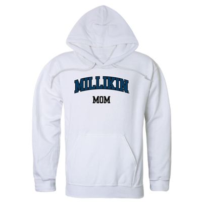 W Republic Millikin University Big Blue Mom Fleece Hoodie Sweatshirts - White, Large