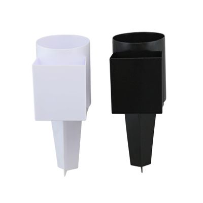 2-Pack Beach Drink and Phone Holder with Pocket Sand Spike Cup Organizer for Sunglasses, Keys, and More Ideal for Beach, Garden, and Outdoor Events