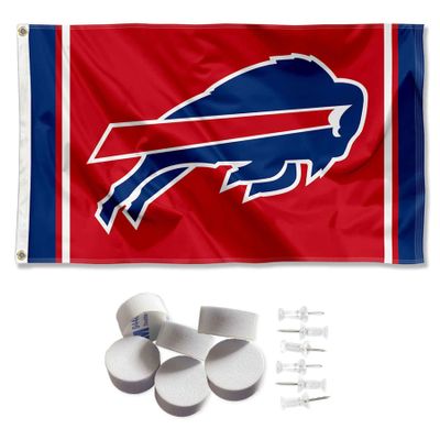 WinCraft Buffalo Bills Red Banner and Tapestry Wall Tack Pads