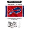 WinCraft Buffalo Bills Red Banner and Tapestry Wall Tack Pads view 2