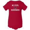 CornBorn Miami Onesie - Miami of Ohio Primary Logo - Red - 6M view 1