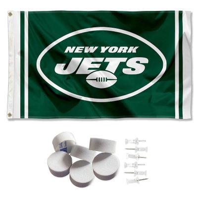 New York Jets Wordmark Banner and Tapestry Wall Tack Pads