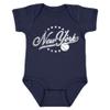 New York Vintage Kid's Baby Bodysuit for Baseball Fans (Navy, 6M) view 1