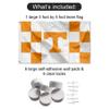 College Flags & Banners Co. Tennessee Volunteers Checkered Banner and Tapestry Wall Tack Pads view 2