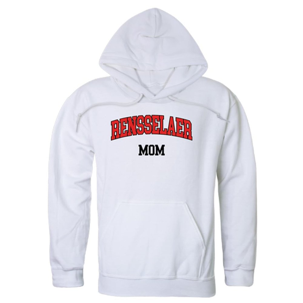 W Republic Rensselaer Polytechnic Institute Engineers Mom Fleece Hoodie Sweatshirts - White, Medium