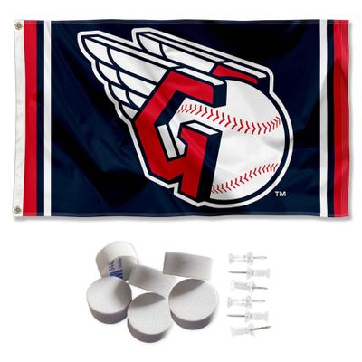 Cleveland Baseball Winged G Banner and Tapestry Wall Tack Pads