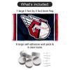 Cleveland Baseball Winged G Banner and Tapestry Wall Tack Pads view 2