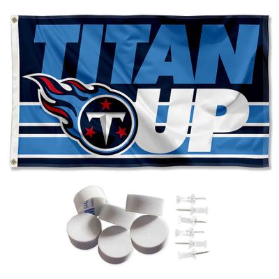 Tennessee Titans Titan Up Banner and Tapestry Wall Tack Pads