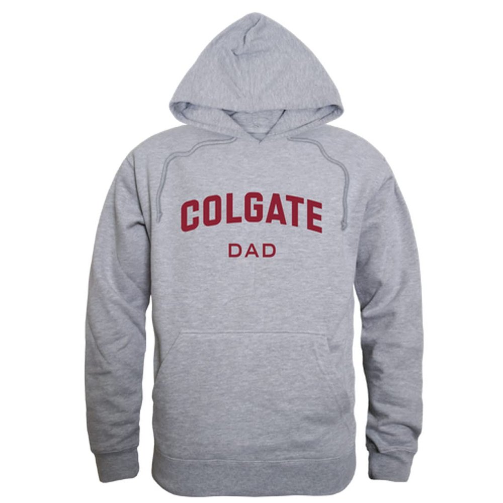 W Republic Colgate University Colgate Raiders Dad Fleece Hoodie Sweatshirts - Heather Grey, Medium
