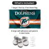 Miami Dolphins Throwback Retro Vintage Banner and Tapestry Wall Tack Pads view 2
