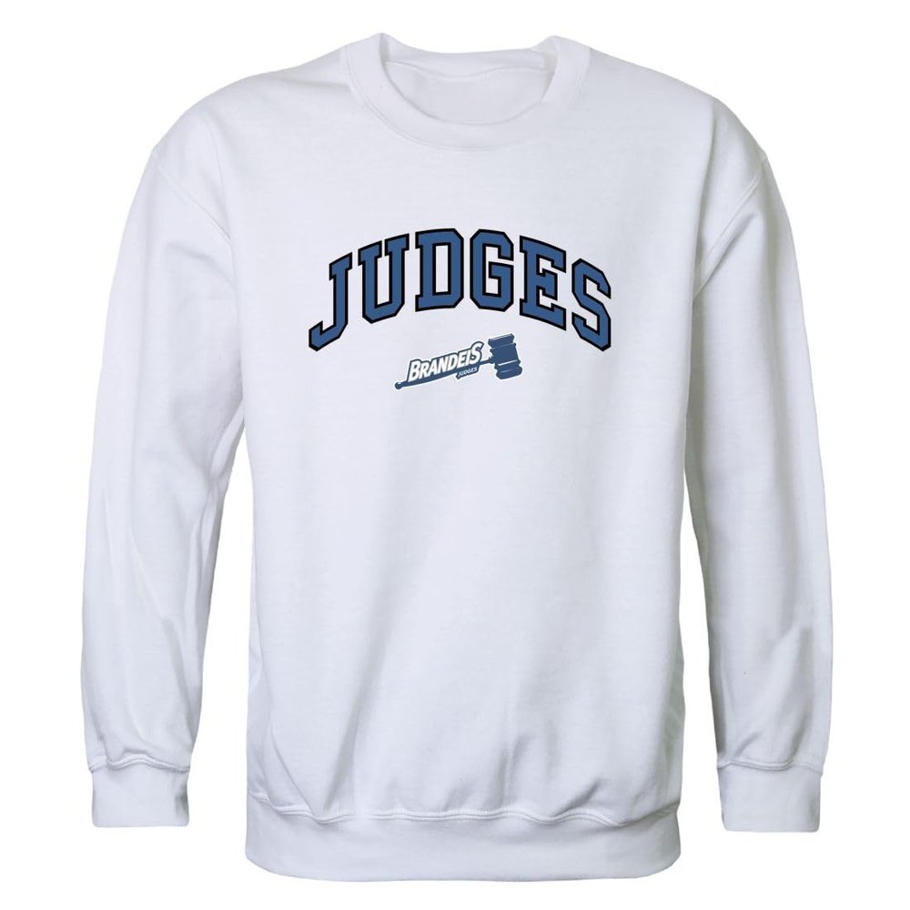 W Republic Brandeis University Judges Campus Crewneck Sweatshirt White X-Large