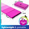 Flybar Antsy Pants Tumbling Mat-Gymnastics Mat,Easy to Clean Gym Mat,Sturdy,Foldable Tumbling Mat for Kids,Padded,Portable,Carrying Handle,Gymnastics Equipment for Activity Play Pink Ombre Colors view 3
