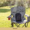 ARROWHEAD OUTDOOR Portable Folding Camping Quad Chair w/ 4-Can Cooler, Cup-Holder, Heavy-Duty Carrying Bag w/Easy Carry Shoulder Strap, Padded Armrests, Supports up to 330lbs, USA-Based Support view 2