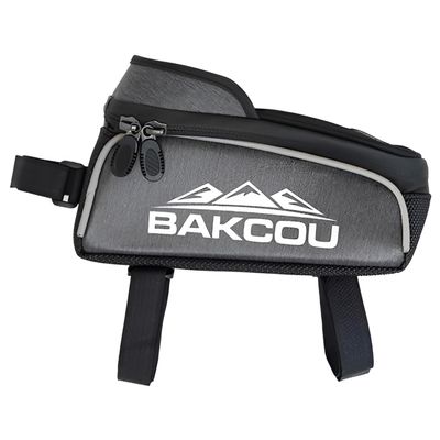 Bakcou - Bike Phone Bag with Clear Top Pouch - Weather-Resistant Cycling Case for Phones, Keys, Tools - Dual-Purpose Design for Convenient