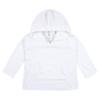 Gerber Baby Toddler Hooded Kangaroo Pocket Terry Cover Up, White, 18 Months view 1