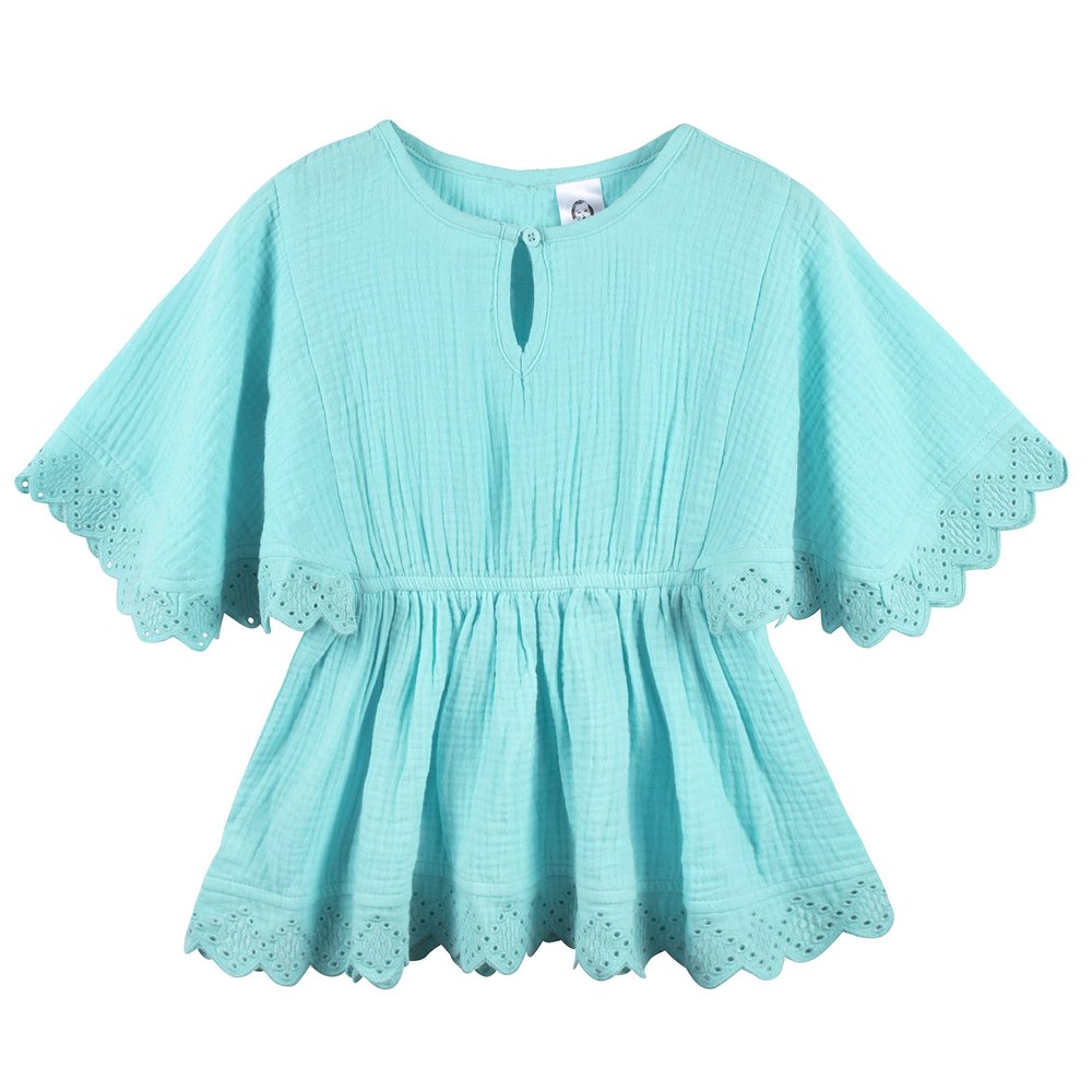 Gerber Baby Girls Toddler Kaftan Swimwear Cover Up, Aqua, 18 Months US