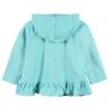 Gerber Baby Girls Toddler Zipper Hoodie Terry Swimsuit Swimwear Cover Up, Aqua, 6-9 Months US view 2