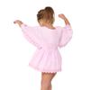 Gerber Baby Girls Toddler Kaftan Swimwear Cover Up, Light Pink, 6-9 Months US view 3