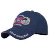 82nd Airborne Division Jump Wings hat Embroider Baseball Cap hat Adjustable Cap Dad Hat Navy view 1