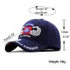 82nd Airborne Division Jump Wings hat Embroider Baseball Cap hat Adjustable Cap Dad Hat Navy view 2