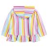 Gerber Baby Girls Toddler Zipper Hoodie Terry Swimsuit Swimwear Cover Up, Rainbow, 2T US view 2