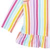 Gerber Baby Girls Toddler Zipper Hoodie Terry Swimsuit Swimwear Cover Up, Rainbow, 2T US view 4