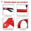 Boat Kill Switch Lanyard Suit for All Yamaha Jet Ski Waverunner, Marine Outboard Motor Engine Cut Off Stop Tether Wrist Strap, EW2-68348-00-00 Replacement (Red) view 2