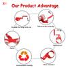 Boat Kill Switch Lanyard Suit for All Yamaha Jet Ski Waverunner, Marine Outboard Motor Engine Cut Off Stop Tether Wrist Strap, EW2-68348-00-00 Replacement (Red) view 4
