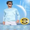 NORTHYARD Men's UPF 50+ Hoodie Shirts Long Sleeve Sun Protection Fishing Swim Beach UV SPF Rash Guard Quick Dry Lightweight SkyBlue L view 3