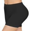 ZENUTA Slip Shorts for Women Under Dresses, Seamless Anti Chafing Short Summer, Biker Shorts for Women(2pcs Black Nude) view 3