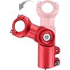 BESNIN Adjustable Bike Stem 0-90 Degree 31.8mm or 25.4mm60mm or 90mm or 93mm or 100mm, Adjustable MTB Stem Black or Red Mountain Bike Handlebar Stem for Bicycle, Road Bike, MTB (25.4 * 60 red) view 1