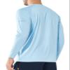 NORTHYARD Men's Sun Protection Shirts UPF 50+ Long Sleeve Swim Rash Guard Shirt Running Workout Athletic Hiking UV Fishing SkyBlue L view 2