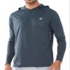 NORTHYARD Men's UPF 50+ Hoodie Shirts Long Sleeve Sun Protection Fishing Swim Beach UV SPF Rash Guard Quick Dry Lightweight Darkgrey 3XL view 1