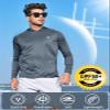 NORTHYARD Men's UPF 50+ Hoodie Shirts Long Sleeve Sun Protection Fishing Swim Beach UV SPF Rash Guard Quick Dry Lightweight Darkgrey 3XL view 3