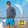NORTHYARD Men's Sun Shirts Long Sleeve UPF 50+ Swim Running Fishing Hiking view 3