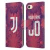 Head Case Designs Officially Licensed Custom Customized Personalized Juventus Football Club Third 2022/23 Match Kit Leather Wallet Case Compatible with Apple iPhone 7/8 / SE 2020 & 2022 view 1
