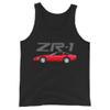 1990 Red 'Vette C4 ZR-1 ZR1 4th Gen Vette Driver Custom Car Club Tank Top
