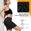 ZENUTA 2 Pack Anti Chafing Shorts Women, Seamless Slip Shorts for Under Dresses, Spandex Bike Shorts for Yoga Workout (2pcs Black Nude) view 4