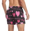 Aflyko Valentines' Day Novelty Boxer Shorts Pink Heart Dot Cute Relaxed Fit Boxers Loose Spring Men's Underwear, M view 2