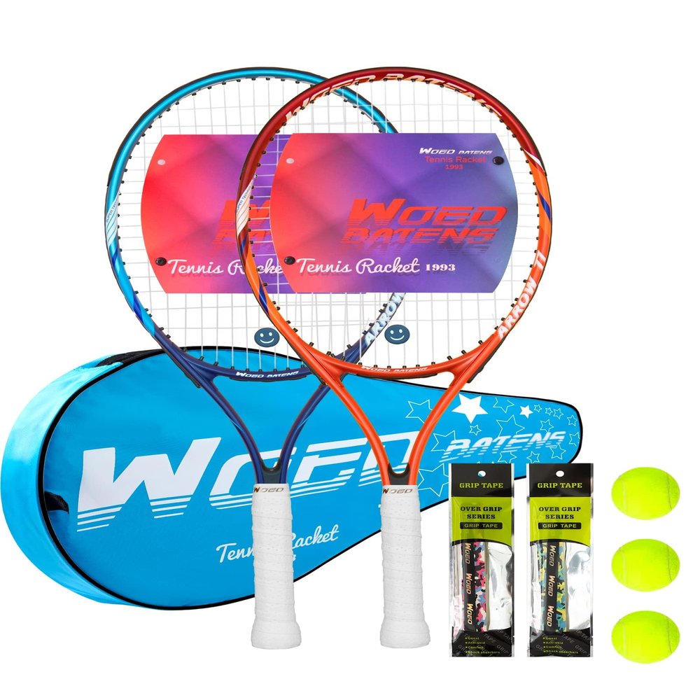 19" 23" 25" Kids Tennis Racket Junior/Youth Tennis Racquet with Tennis Ball Carry Bag Overgrips Vibrations Dampers