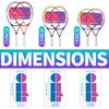 19" 23" 25" Kids Tennis Racket Junior/Youth Tennis Racquet with Tennis Ball Carry Bag Overgrips Vibrations Dampers view 3