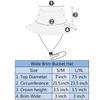 Wide Brim Hiking Fishing Safari Boonie Bucket Hats 100% Cotton UV Sun Protection for Men Women Outdoor Activities S/M Royal Blue view 3
