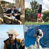 Wide Brim Hiking Fishing Safari Boonie Bucket Hats 100% Cotton UV Sun Protection for Men Women Outdoor Activities S/M Royal Blue view 4