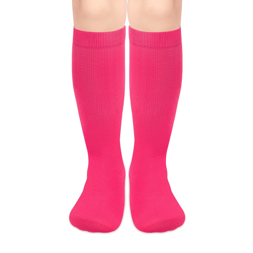 Softball and Soccer Socks for Girls - Knee High Youth Baseball Socks for Kids and Toddlers